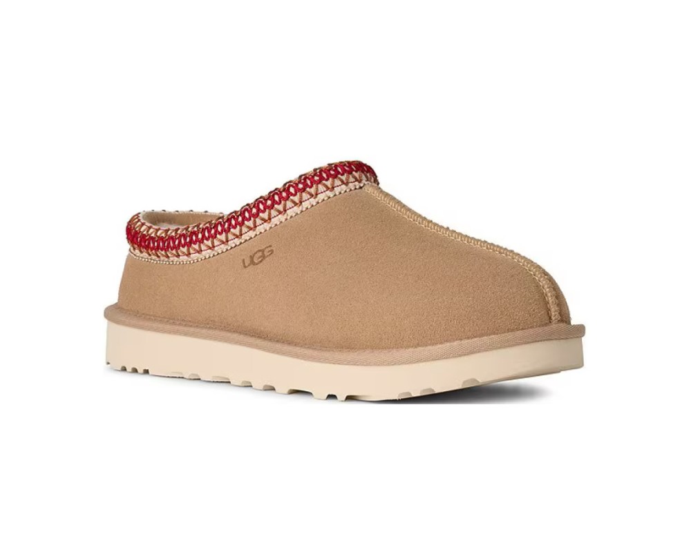 Купить UGG Tasman Slippers Sand Dark Cherry