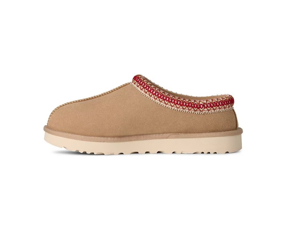 Купить UGG Tasman Slippers Sand Dark Cherry