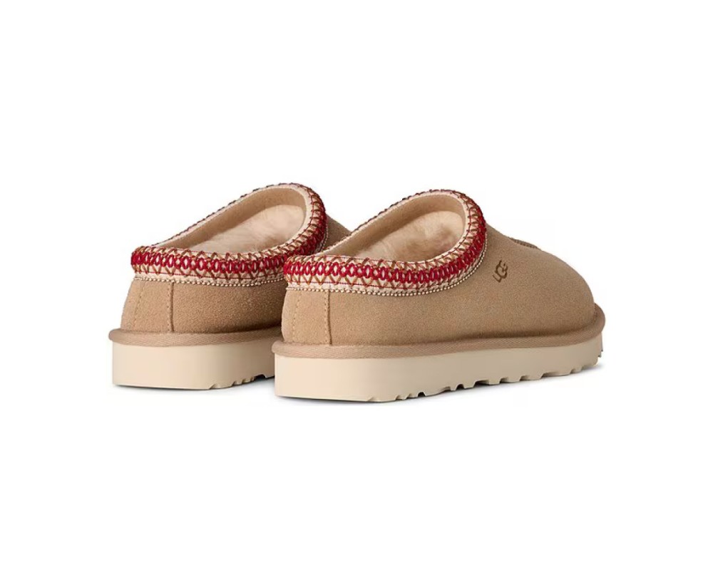 Купить UGG Tasman Slippers Sand Dark Cherry
