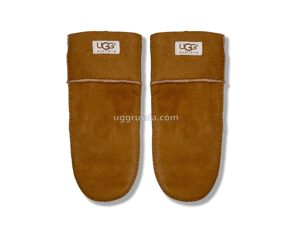 Купить UGG Варежки Замшевые Женские Коричневые