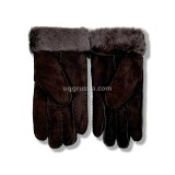 Купить UGG Перчатки Замшевые Женские Коричневые