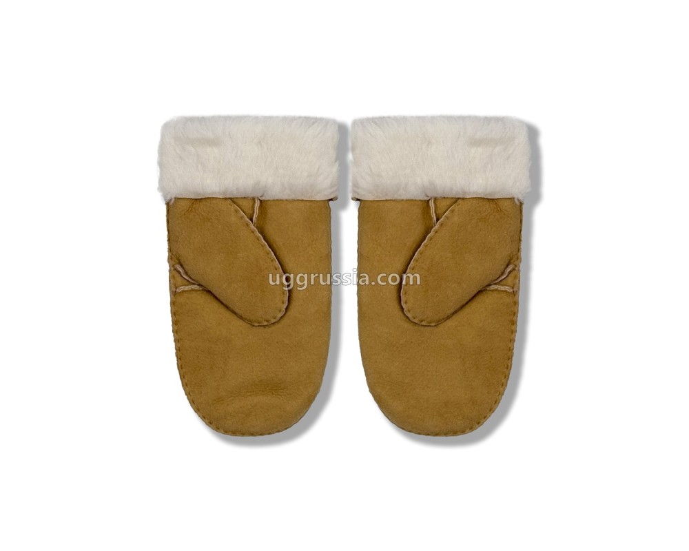 Купить UGG Варежки Замшевые Женские Коричневые