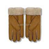 Купить UGG Перчатки Кожаные Женские Коричневые