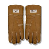 Купить UGG Перчатки Кожаные Женские Коричневые