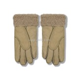Купить UGG Перчатки Кожаные Женские Коричневые