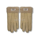 Купить UGG Перчатки Кожаные Женские Коричневые