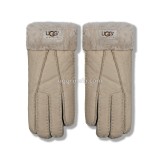 Купить UGG Перчатки Кожаные Женские Серые