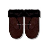 Купить UGG Варежки Замшевые Женские Коричневые