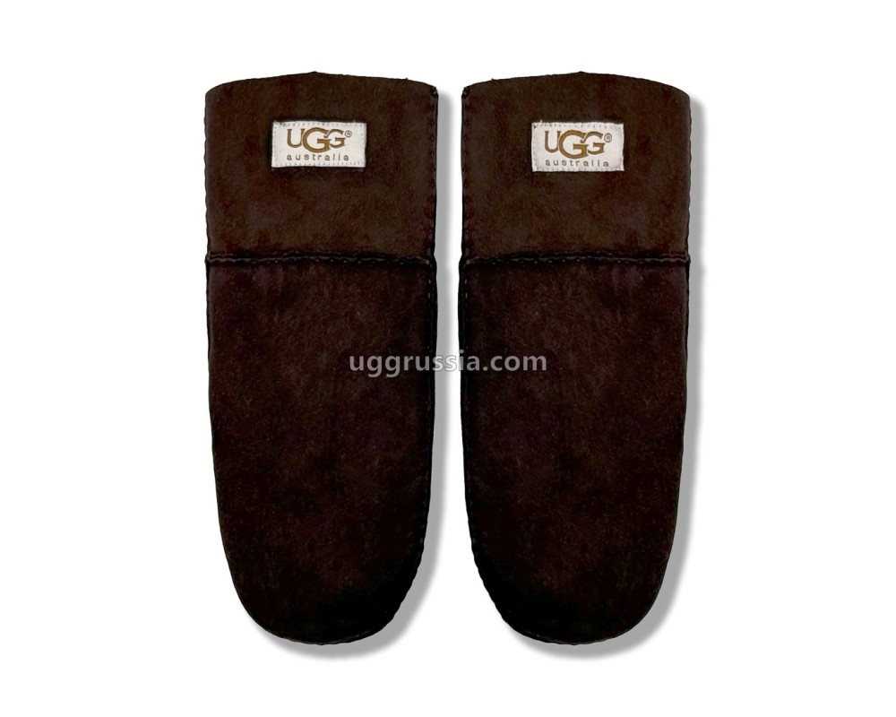 Купить UGG Варежки Замшевые Женские Коричневые