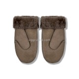 Купить UGG Варежки Замшевые Женские Серые