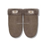 Купить UGG Варежки Кожаные Женские Серые