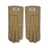 Купить UGG Перчатки Кожаные Женские Коричневые