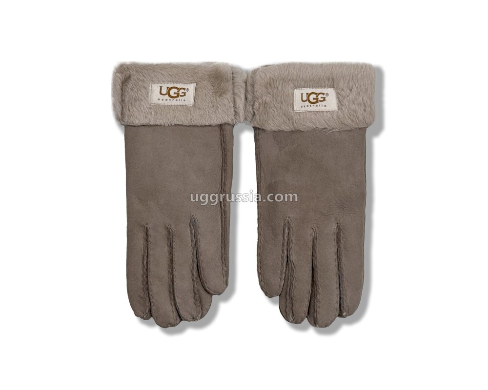 Купить UGG Перчатки Замшевые Женские Серые