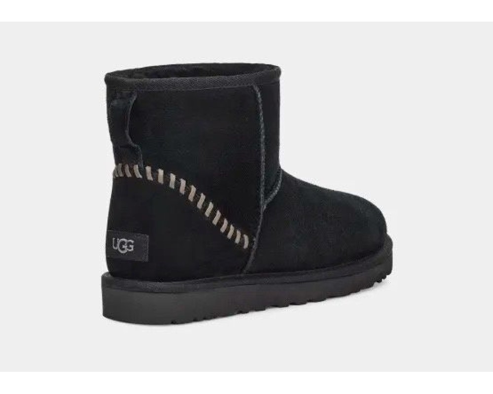 Купить UGG Mens Classic Mini Deco Suede Boot Black