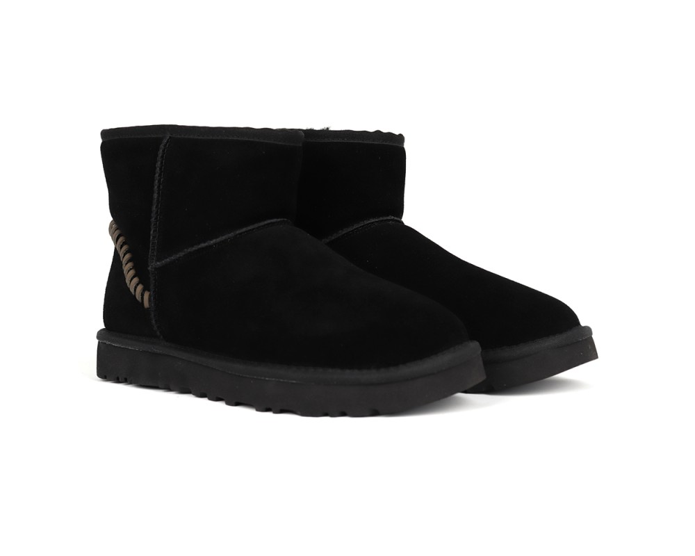 Купить UGG Mens Classic Mini Deco Suede Boot Black