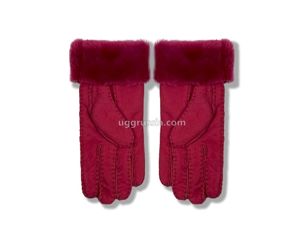 Купить UGG Перчатки Замшевые Женские Розовые