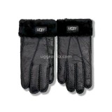 Купить UGG Перчатки Кожаные Мужские Черные