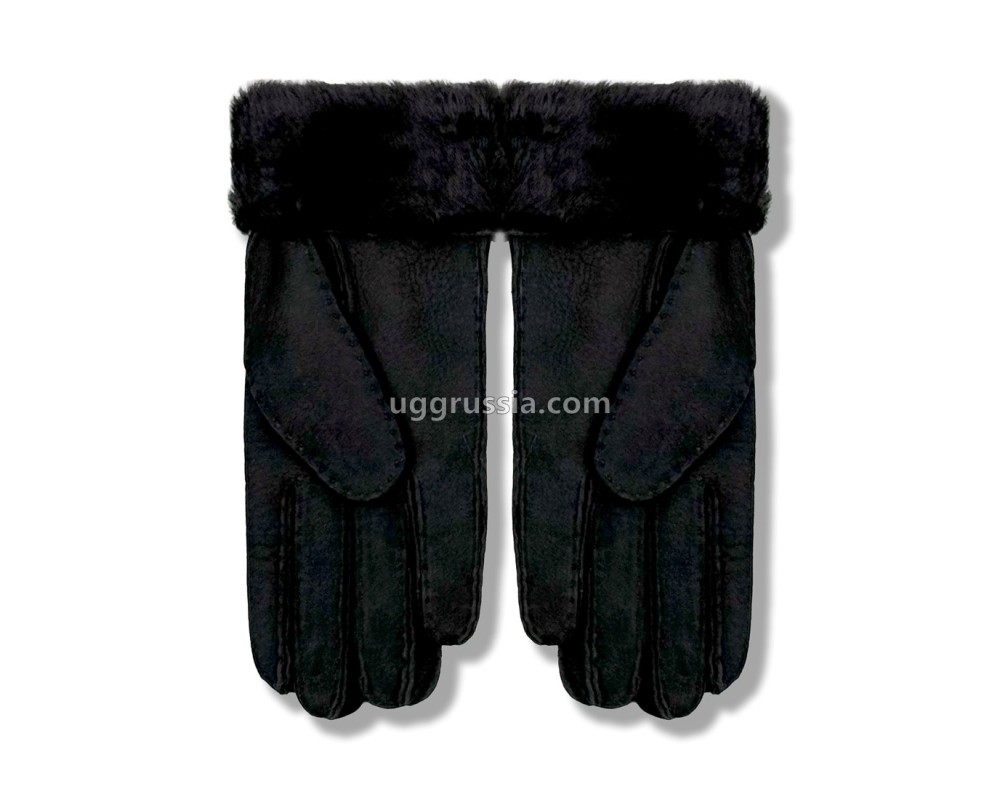 Купить UGG Перчатки Замшевые Мужские Черные