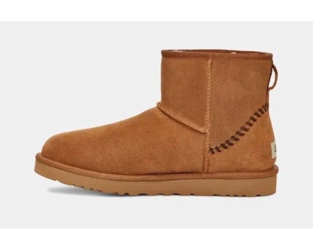 Купить UGG Mens Classic Mini Deco Suede Boot Chestnut