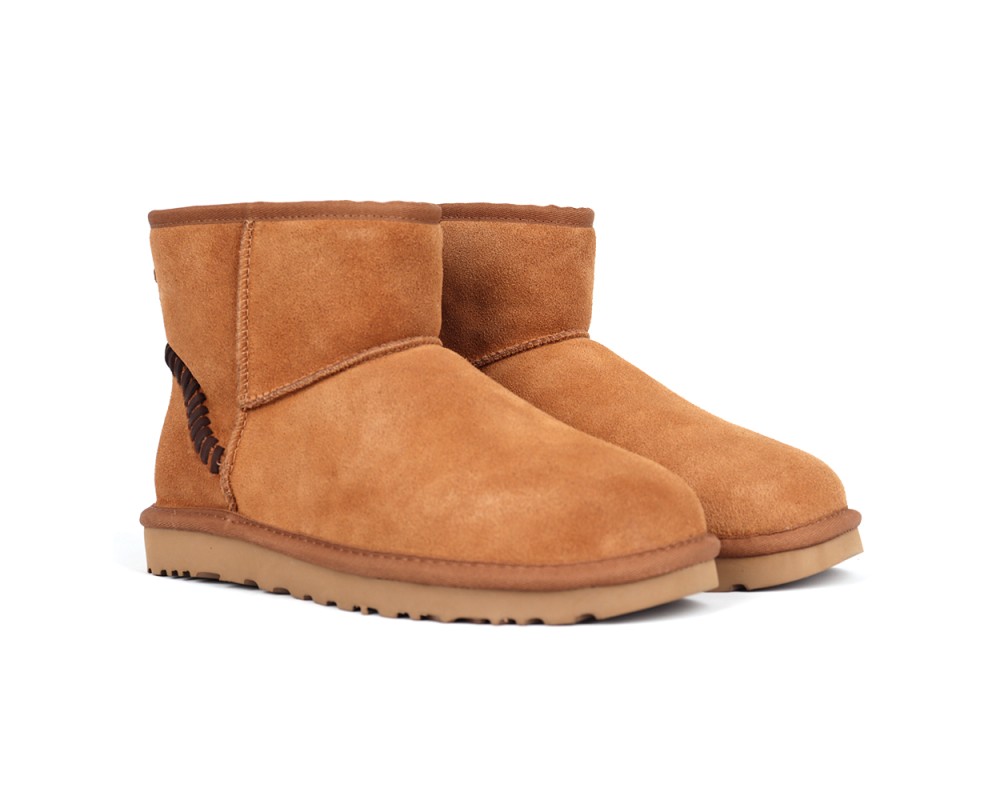Купить UGG Mens Classic Mini Deco Suede Boot Chestnut