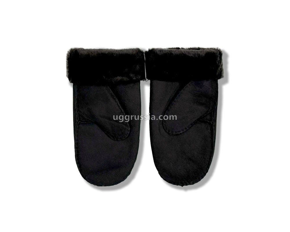 Купить UGG Варежки Замшевые Мужские Черные