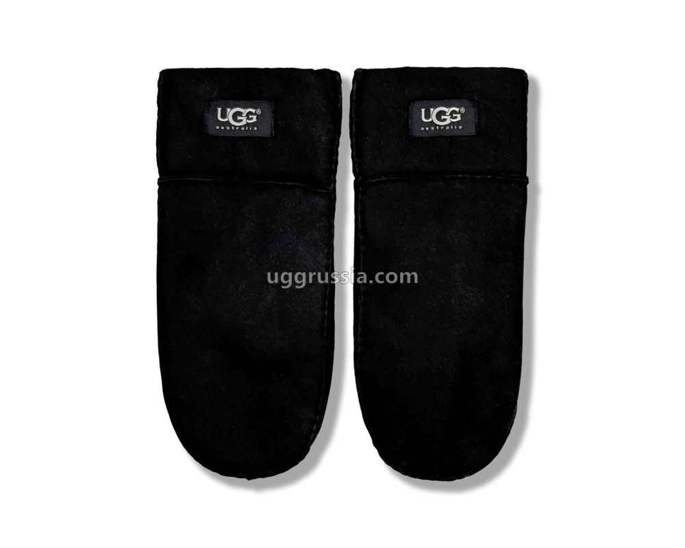 Купить UGG Варежки Замшевые Мужские Черные