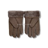 Купить UGG Перчатки Кожаные Мужские Коричневые