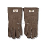 Купить UGG Перчатки Кожаные Мужские Коричневые
