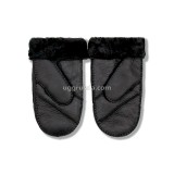 Купить UGG Варежки Кожаные Мужские Черные