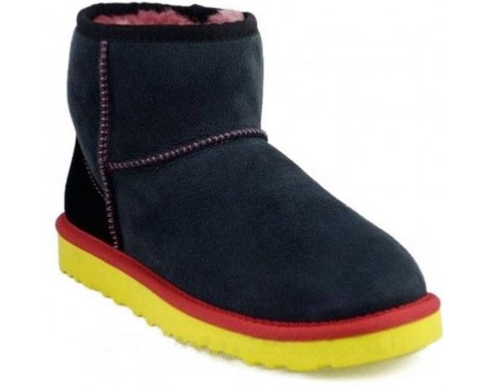 Купить UGG Classic Mini II Black-Yellow