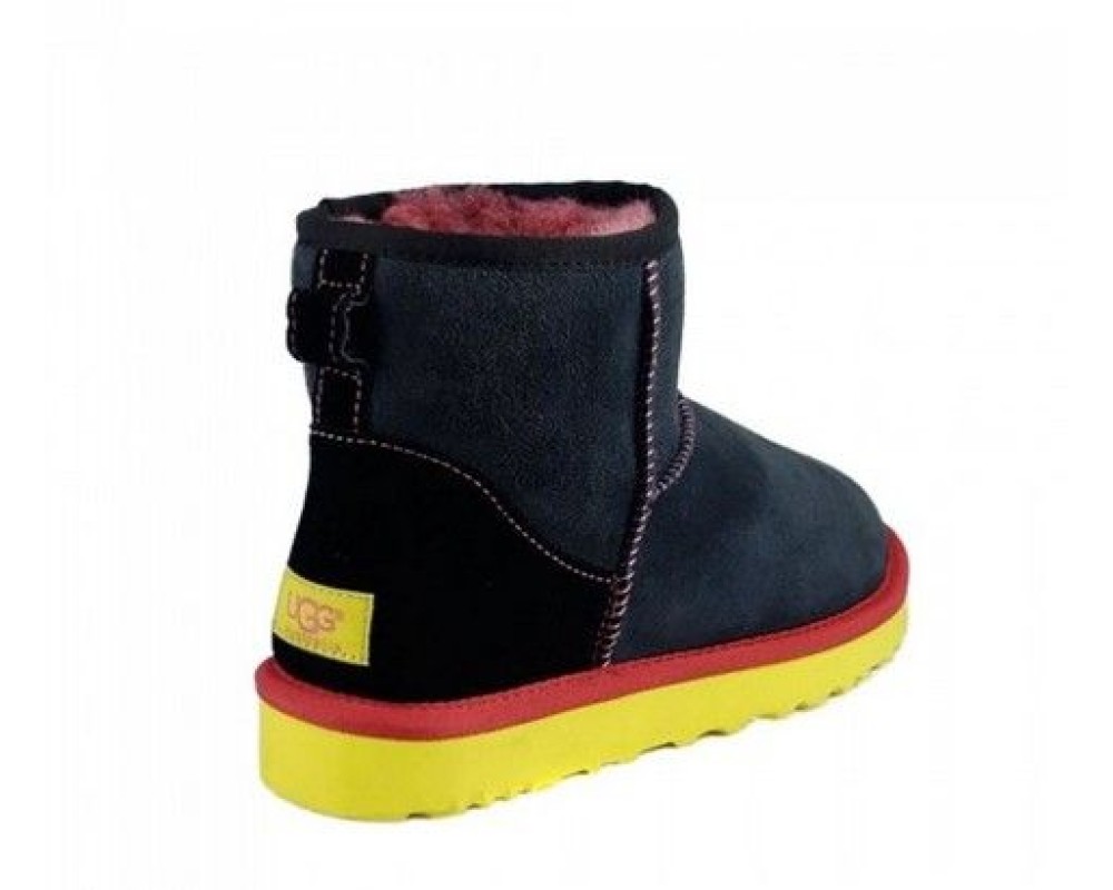 Купить UGG Classic Mini II Black-Yellow