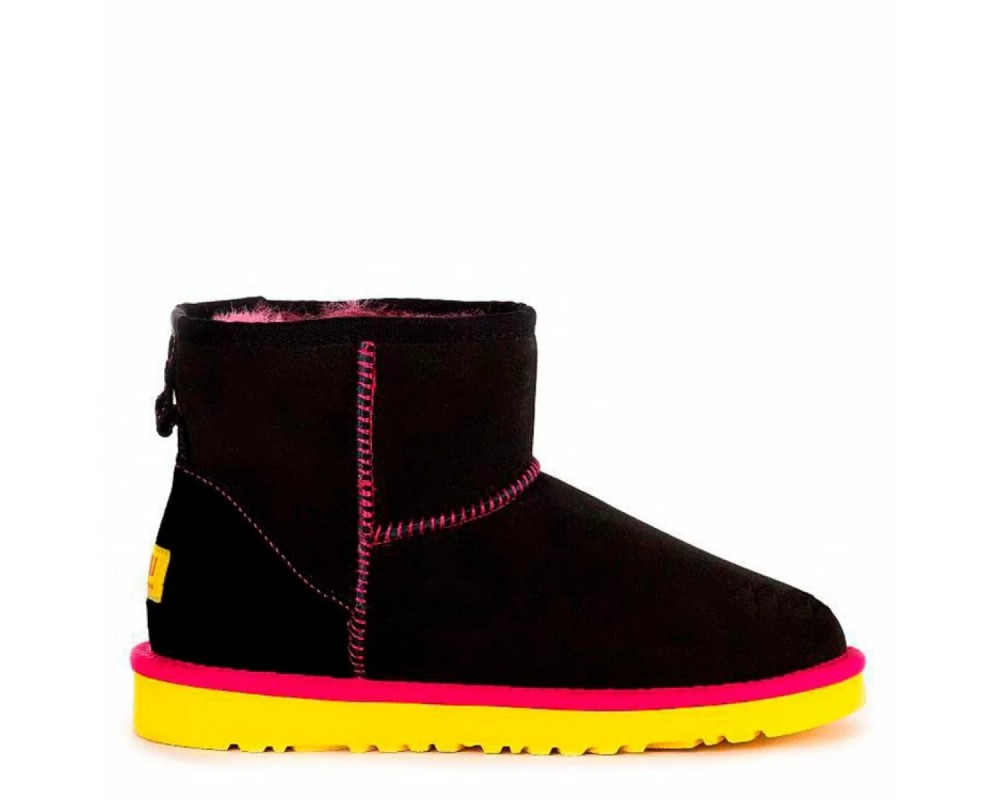 Купить UGG Classic Mini II Black-Yellow