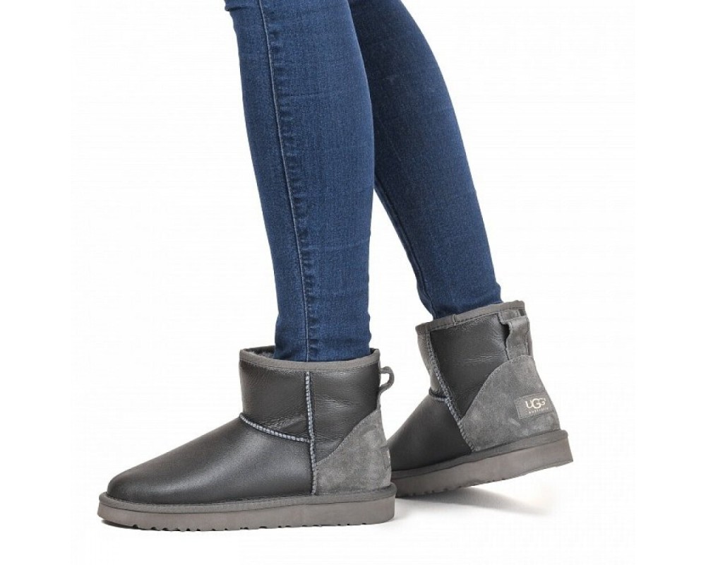 Купить UGG Classic Mini Metallic Grey