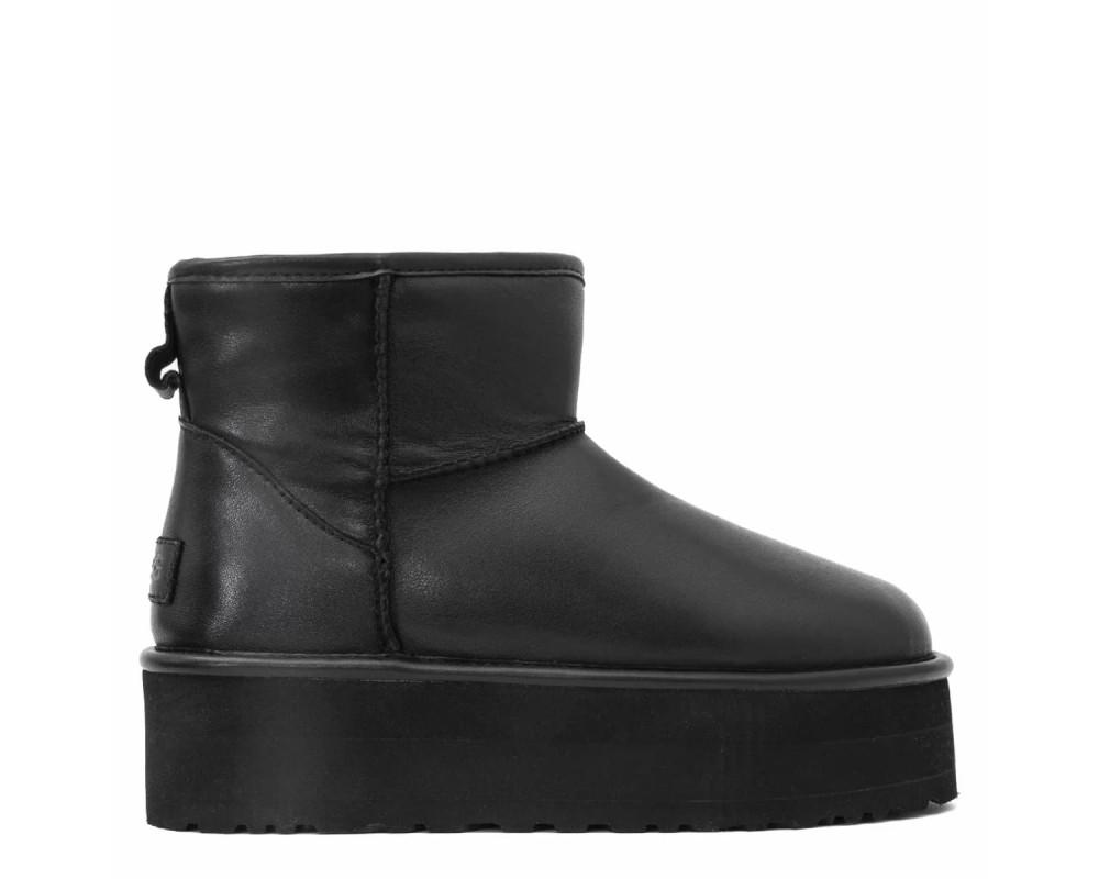 Купить UGG Classic Mini Platform Leather Black