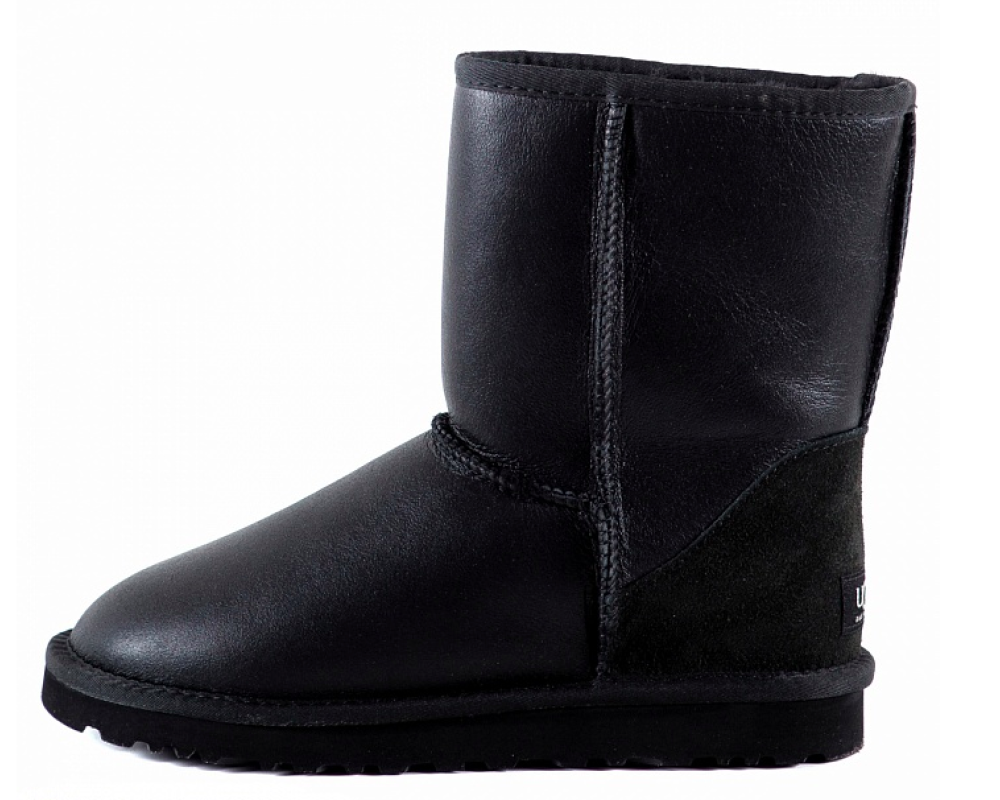 Купить UGG Classic Short Metallic Black