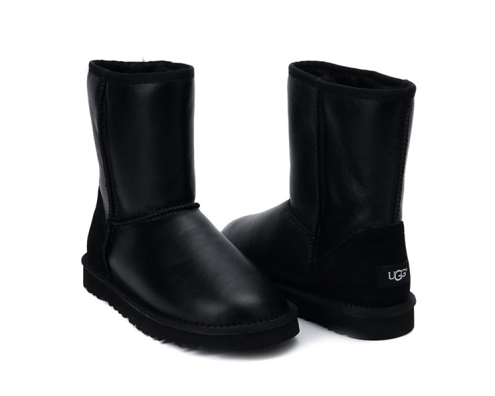 Купить UGG Classic Short Metallic Black