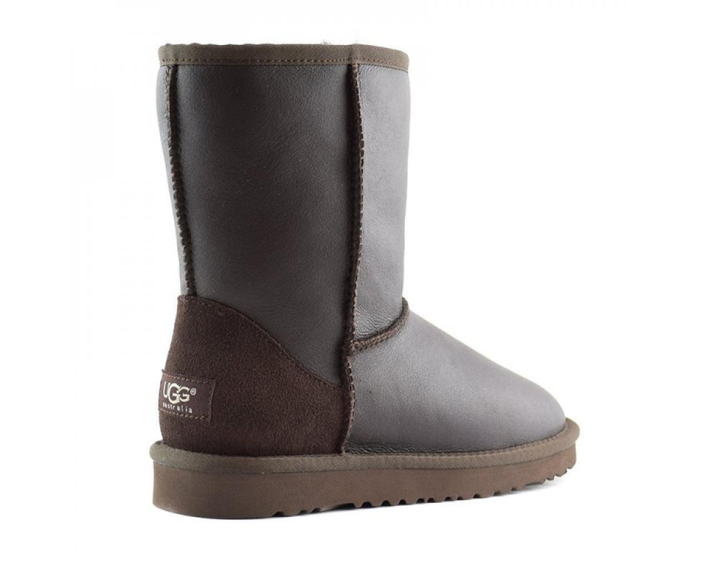 Купить UGG Classic Short Metallic Chocolate
