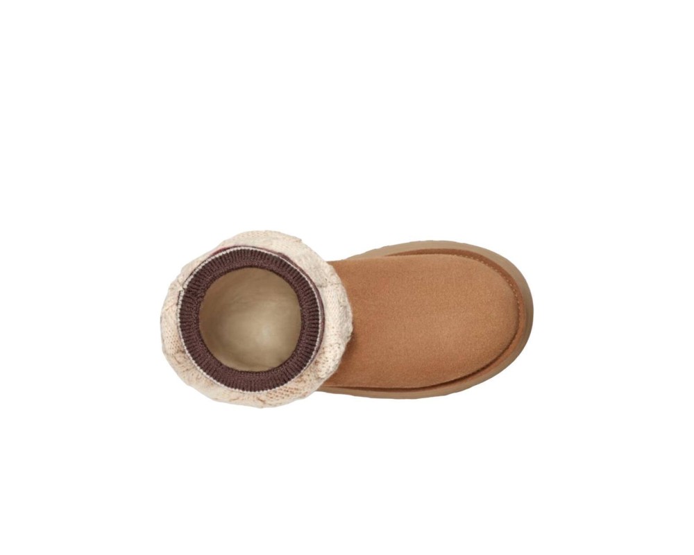 Купить UGG Classic Sweater Letter Chestnut