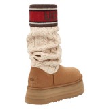 Купить UGG Classic Sweater Letter Chestnut