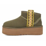 Купить UGG Classic Ultra Mini Braid Platform Burnt Olive