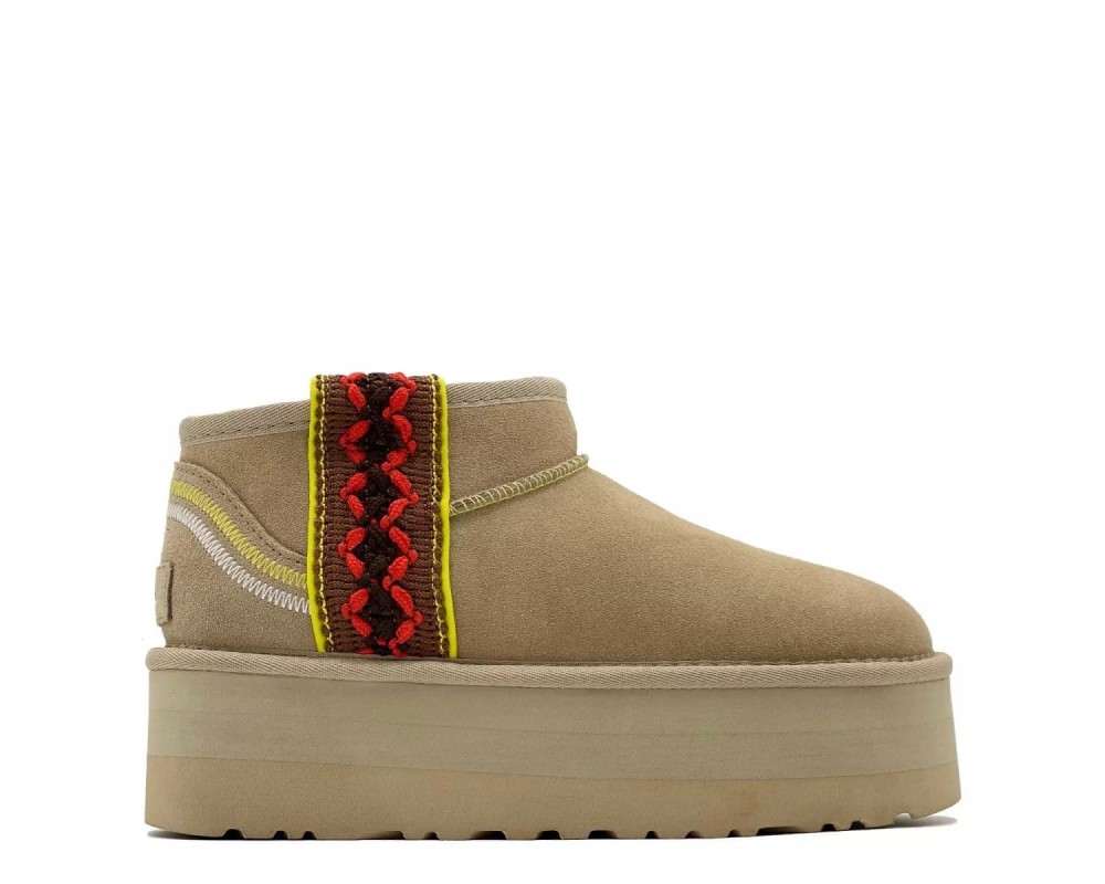 Купить UGG Classic Ultra Mini Braid Platform Sand