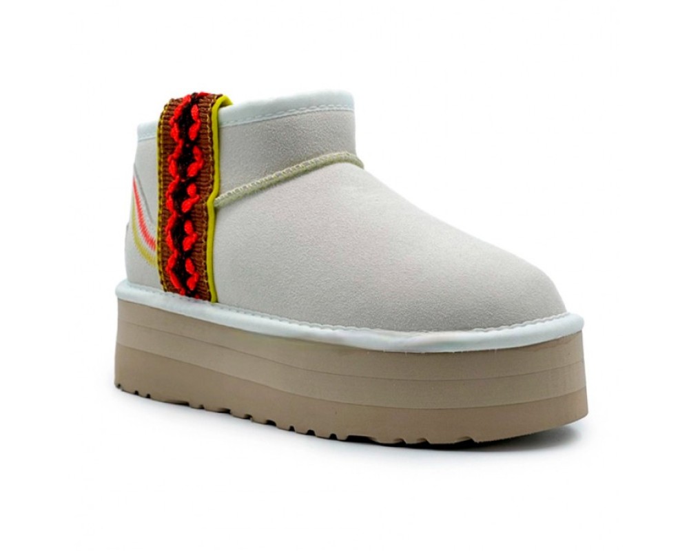 Купить UGG Classic Ultra Mini Braid Platform White