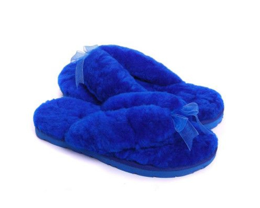 Купить UGG Fluff Flip Flop II Electric Blue