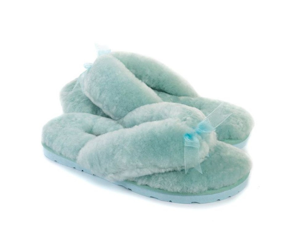 Купить UGG Fluff Flip Flop II Lake Blue