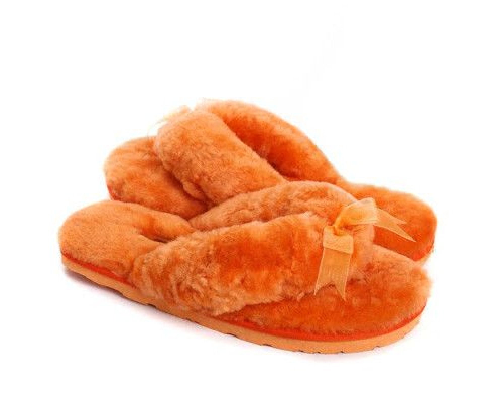 Купить UGG Fluff Flip Flop II Orange