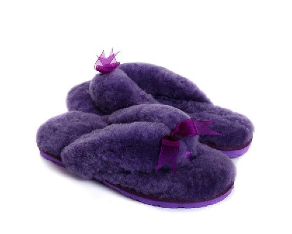 Купить UGG Fluff Flip Flop II Purple