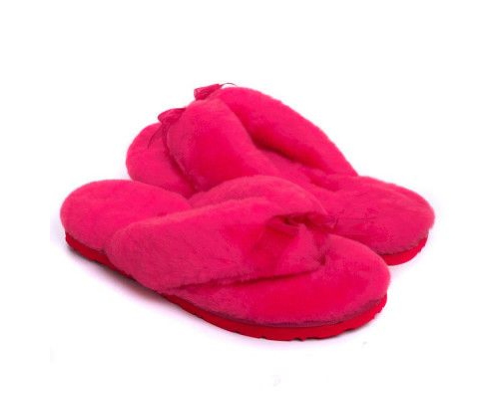 Купить UGG Fluff Flip Flop II Rose Red