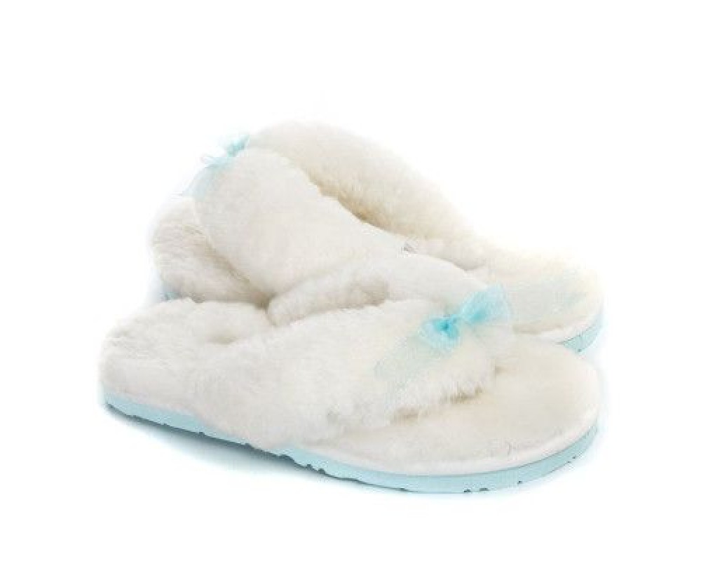 Купить UGG Fluff Flip Flop II White