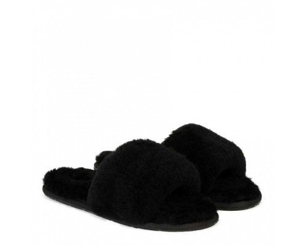 Купить UGG Fluff Slide Slippers Black
