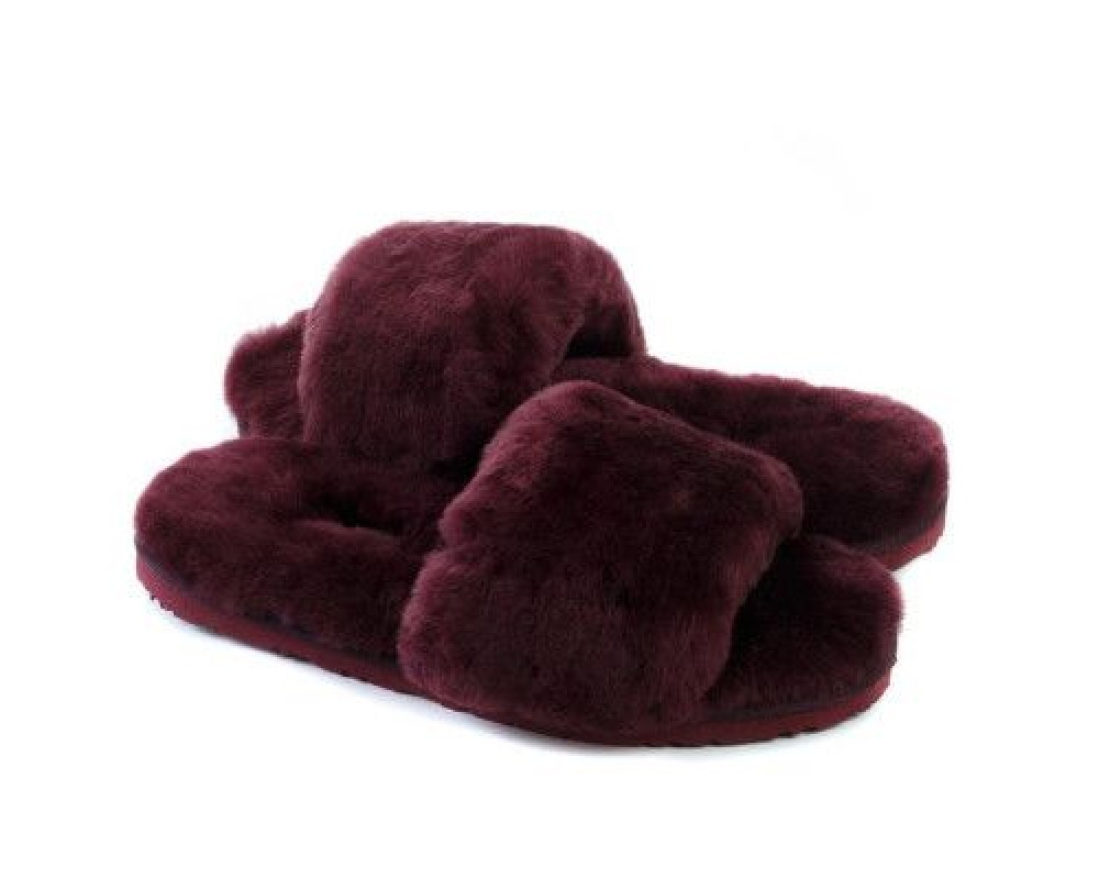 Купить UGG Fluff Slide Slippers Dark Purple